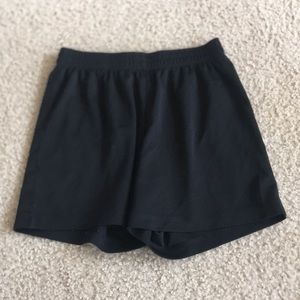Girls black athletic shorts